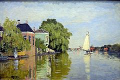 28B Houses on the Achterzaan - Claude Monet 1871 - Robert Lehman Collection New York Metropolitan Museum Of Art